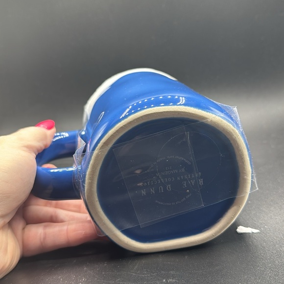 Rae Dunn Love Is Blind Blue Mug with lid - Picture 5 of 5